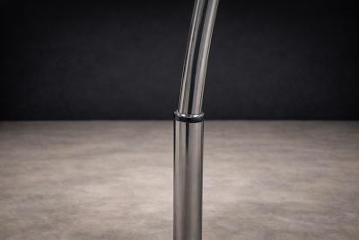 Floor Lamp with Five Bulbs in Chrome Glass Marble Unknown 1960s