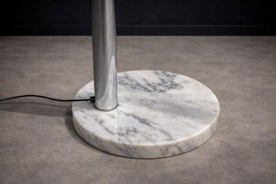 Floor Lamp with Five Bulbs in Chrome Glass Marble Unknown 1960s