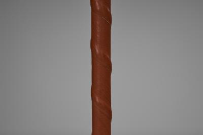 Floor Lamp with Leather Wrapped Stem Europe Mid 20th Century