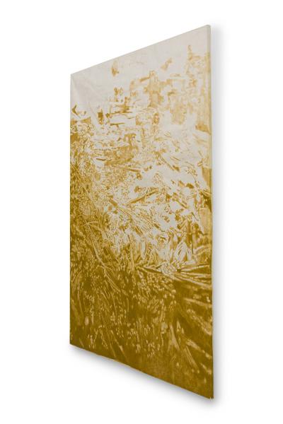 Flora Temnouche German Contemporary Abstract Pigments and Pencil on Paper Titled The Gate 