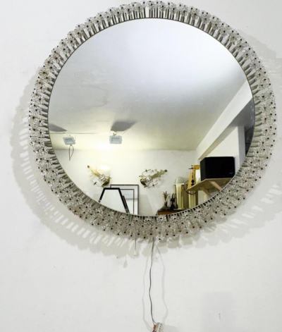 Floral mirror by Emil Stejnar for Ruper Nikoll 1950 Austria