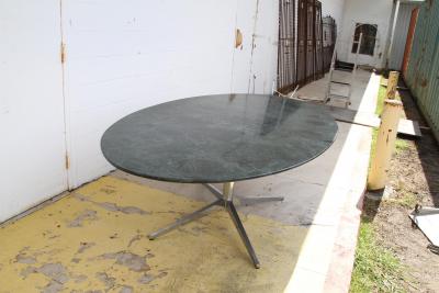 Florence Knoll 104 Florence Knoll Verde Custom Granite Dining Conference Table