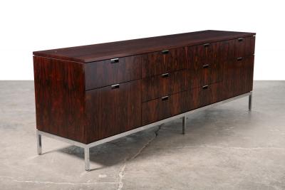 Florence Knoll 1960s Florence Knoll Brazilian Rosewood Ten Drawer Credenza