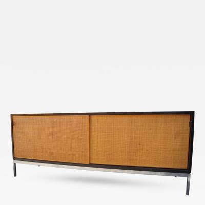 Florence Knoll - Credenza with Cane Doors and Black Laminate Case by ...