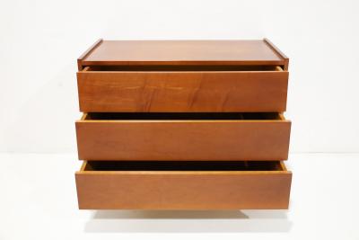 Florence Knoll Early Florence Knoll No 126 Louvered 3 Drawer Cabinet or Chest Late 1940s