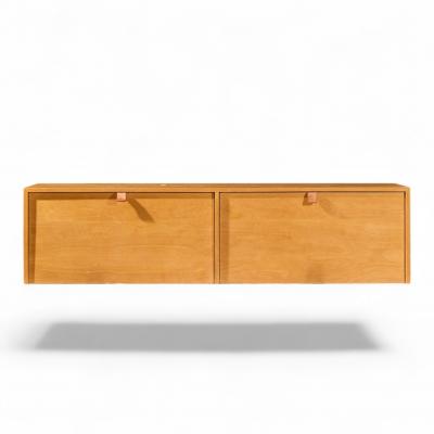 Florence Knoll Florence Knoll 121W Mid Century Birch Hanging Credenza