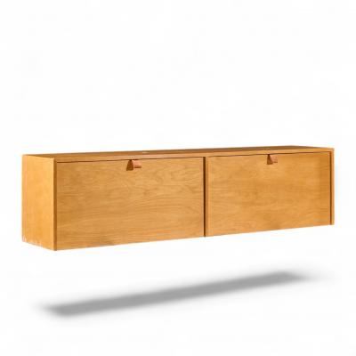 Florence Knoll Florence Knoll 121W Mid Century Birch Hanging Credenza