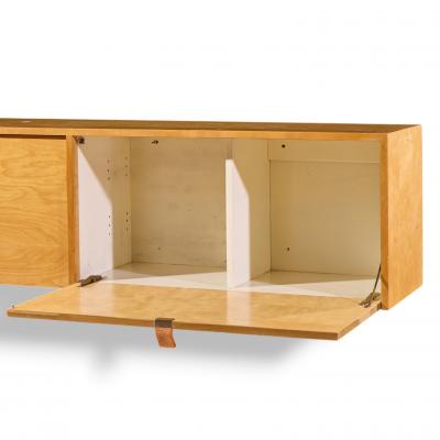 Florence Knoll Florence Knoll 121W Mid Century Birch Hanging Credenza