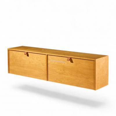 Florence Knoll Florence Knoll 121W Mid Century Birch Hanging Credenza