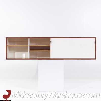 Florence Knoll Florence Knoll 123 W 1 Mid Century Walnut Wall Mount Credenza