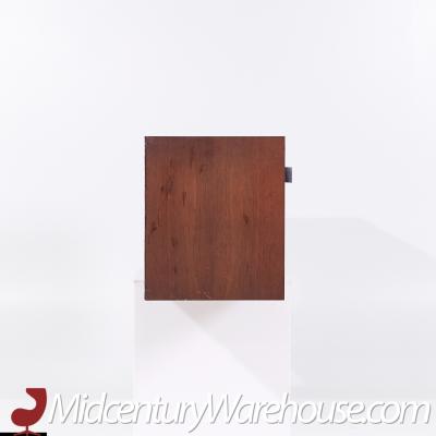 Florence Knoll Florence Knoll 123 W 1 Mid Century Walnut Wall Mount Credenza Pair