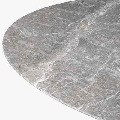 Florence Knoll Florence Knoll 78 Oval Dining Table in Gray Marble