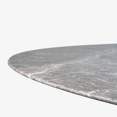 Florence Knoll Florence Knoll 78 Oval Dining Table in Gray Marble