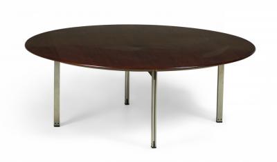 Florence Knoll Florence Knoll Circular Parallel Bar Cocktail Coffee Table