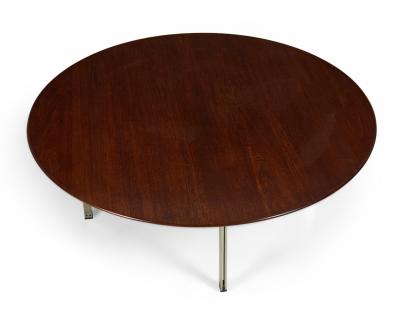 Florence Knoll Florence Knoll Circular Parallel Bar Cocktail Coffee Table