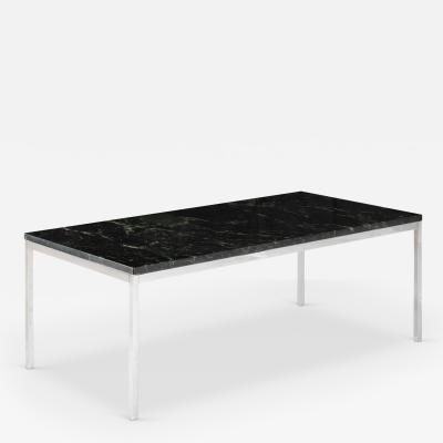 Florence Knoll Florence Knoll Coffee Cocktail Table in Verdi Alpi Green Marble
