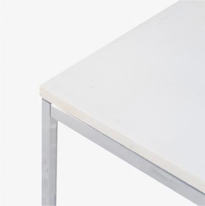Florence Knoll Florence Knoll Coffee Side Table with White Marble Top