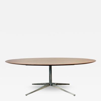 Florence Knoll Florence Knoll Dining Table or Desk in Walnut and Chrome for Knoll