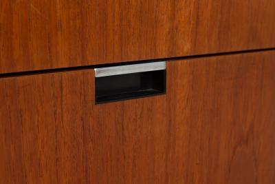 Florence Knoll Florence Knoll Eight Drawer Credenza Teakwood and Marble 1973