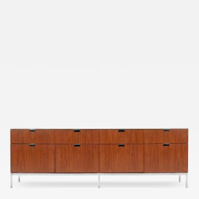 Florence Knoll Florence Knoll Eight Drawer Credenza Teakwood and Marble 1973