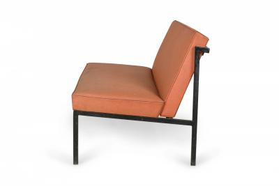 Florence Knoll Florence Knoll Knoll International Light Orange Upholstered Settees