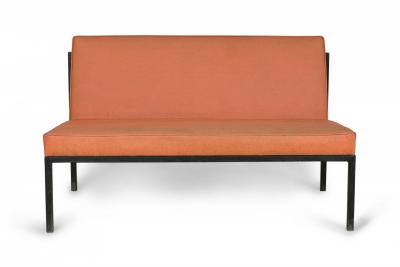 Florence Knoll Florence Knoll Knoll International Light Orange Upholstered Settees