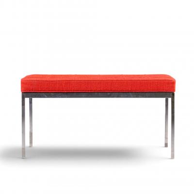 Florence Knoll Florence Knoll Mid Century Chrome Two Seat Bench