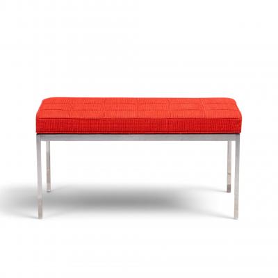 Florence Knoll Florence Knoll Mid Century Chrome Two Seat Bench