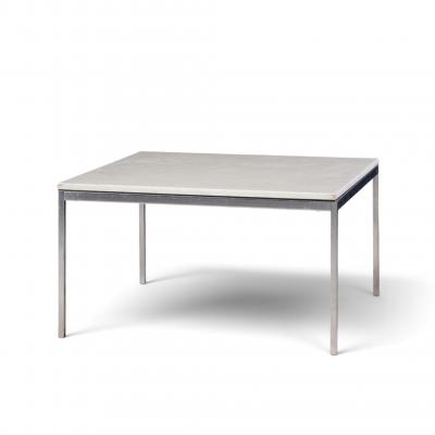 Florence Knoll Florence Knoll Mid Century Chrome and Marble Top Coffee Table
