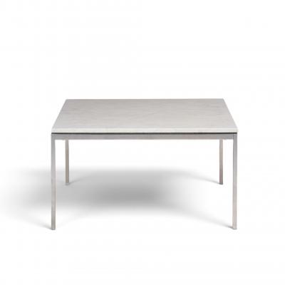 Florence Knoll Florence Knoll Mid Century Chrome and Marble Top Coffee Table