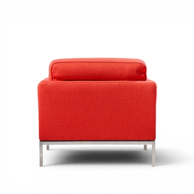 Florence Knoll Florence Knoll Mid Century Relaxed Cube Club Lounge Chairs Pair