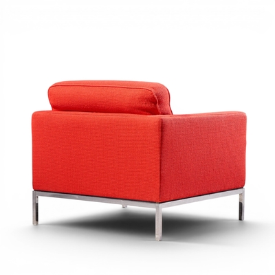Florence Knoll Florence Knoll Mid Century Relaxed Cube Club Lounge Chairs Pair