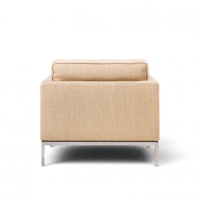 Florence Knoll Florence Knoll Mid Century Relaxed Cube Club Lounge Chairs Pair