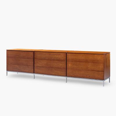 Florence Knoll Florence Knoll Mid Century Teak Triple Dresser