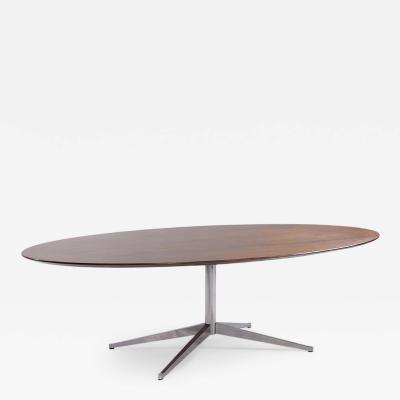 Florence Knoll Florence Knoll Mid Century Walnut and Chrome Dining Table
