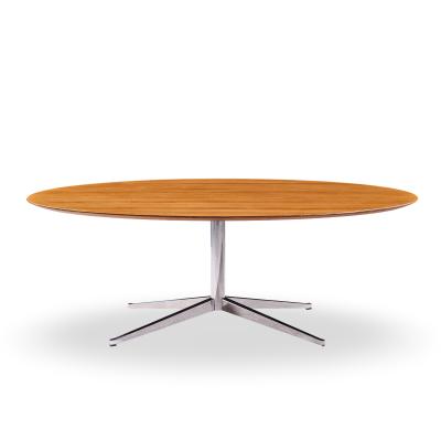 Florence Knoll Florence Knoll Mid Century Walnut and Chrome Dining Table