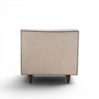 Florence Knoll Florence Knoll Model 25 Mid Century Walnut Lounge Chair