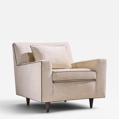Florence Knoll Florence Knoll Model 25 Mid Century Walnut Lounge Chair