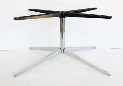 Florence Knoll Florence Knoll Oval Carrara Marble Dining Table Signed Stainless Steel Base