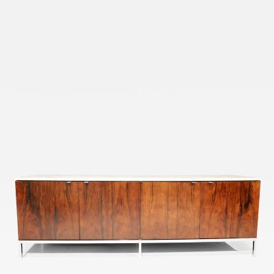 Florence Knoll Florence Knoll Rosewood and Calacutta Marble Credenza or Sideboard 1960s