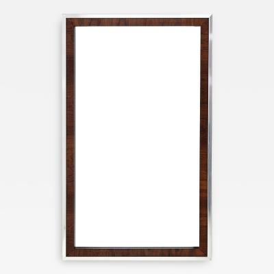 Florence Knoll Florence Knoll Style Rosewood and Chrome Mirror