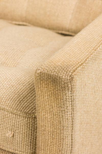 Florence Knoll Florence Knoll for Knoll International 3 Seated Beige Upholstered Sofa