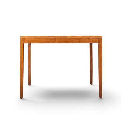 Florence Knoll Florence Knoll for Knoll Mid Century Walnut Expanding Dining Table with 1 Leaf
