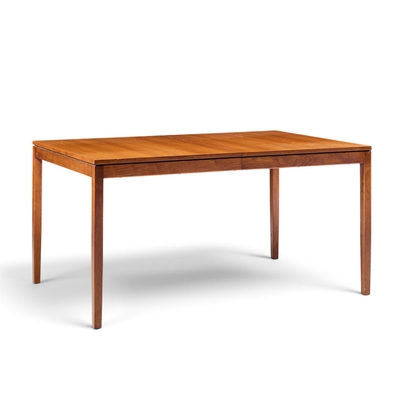 Florence Knoll Florence Knoll for Knoll Mid Century Walnut Expanding Dining Table with 1 Leaf
