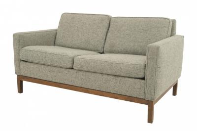 Florence Knoll Gray Wood 4 Piece Living Room Set