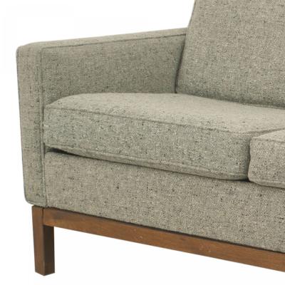 Florence Knoll Gray Wood 4 Piece Living Room Set