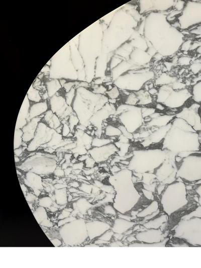 Florence Knoll Large oval table in marble and chrome by Florence Knoll Knoll Intl US circa 1961