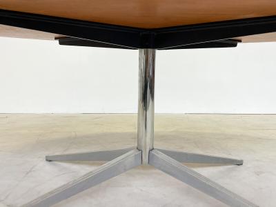Florence Knoll Mid Century Modern Oval Dining Table by Florence Knoll