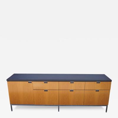 Florence Knoll Oak Credenza with Slate Top by Florence Knoll for Knoll