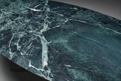 Florence Knoll Oval Green Marble Dining Table by Florence Knoll United States 1960s